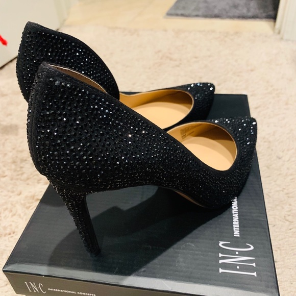 ✨ NWT NIB ✨ INC 3.5” Rhinestone Hell size 8 - Picture 2 of 6